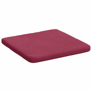 Cuscini per Seduta 4 pcs Rosso Vino 40 x 40 x 3 cm Velluto 42015211