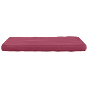 Cuscini per Seduta 4 pcs Rosso Vino 40 x 40 x 3 cm Velluto 42015211