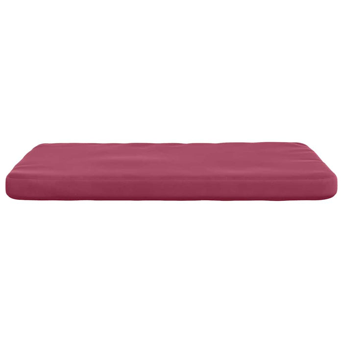 Cuscini per Seduta 4 pcs Rosso Vino 40 x 40 x 3 cm Velluto 42015211