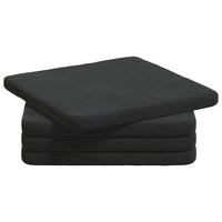 Cuscini per Seduta 4 pcs Nero 40 x 40 x 3 cm Velluto 42015212