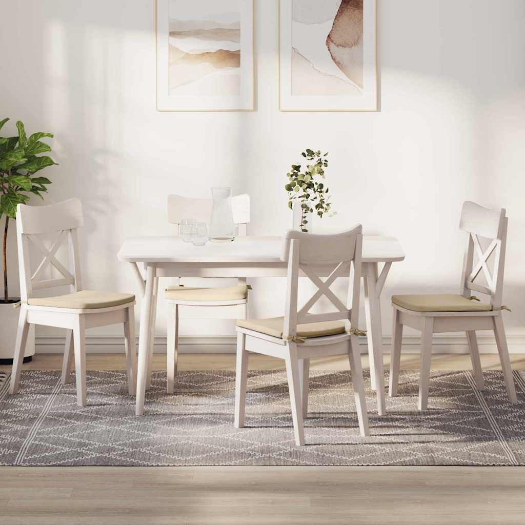 Cuscini per Seduta 4 pcs Crema 40 x 40 x 3 cm 42015222