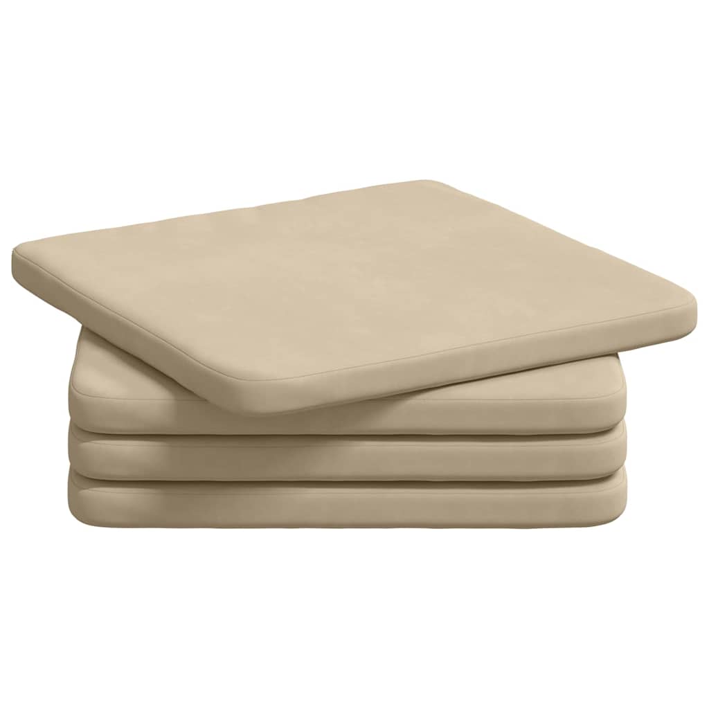 Cuscini per Seduta 4 pcs Crema 40 x 40 x 3 cm 42015222