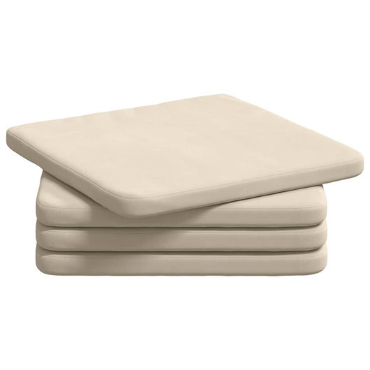 Cuscini per Seduta 4 pcs Beige 40 x 40 x 3 cm 42015223
