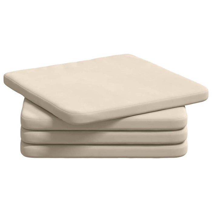 Cuscini per Seduta 4 pcs Beige 40 x 40 x 3 cm 42015223