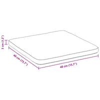 Cuscini per Seduta 4 pcs Grigio chiaro 40 x 40 x 3 cm 42015224