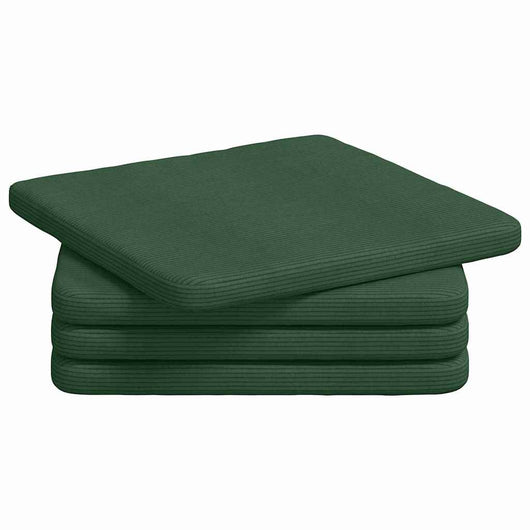 Cuscini per Seduta 4 pcs Verde Scuro 40 x 40 x 3 cm 42015229