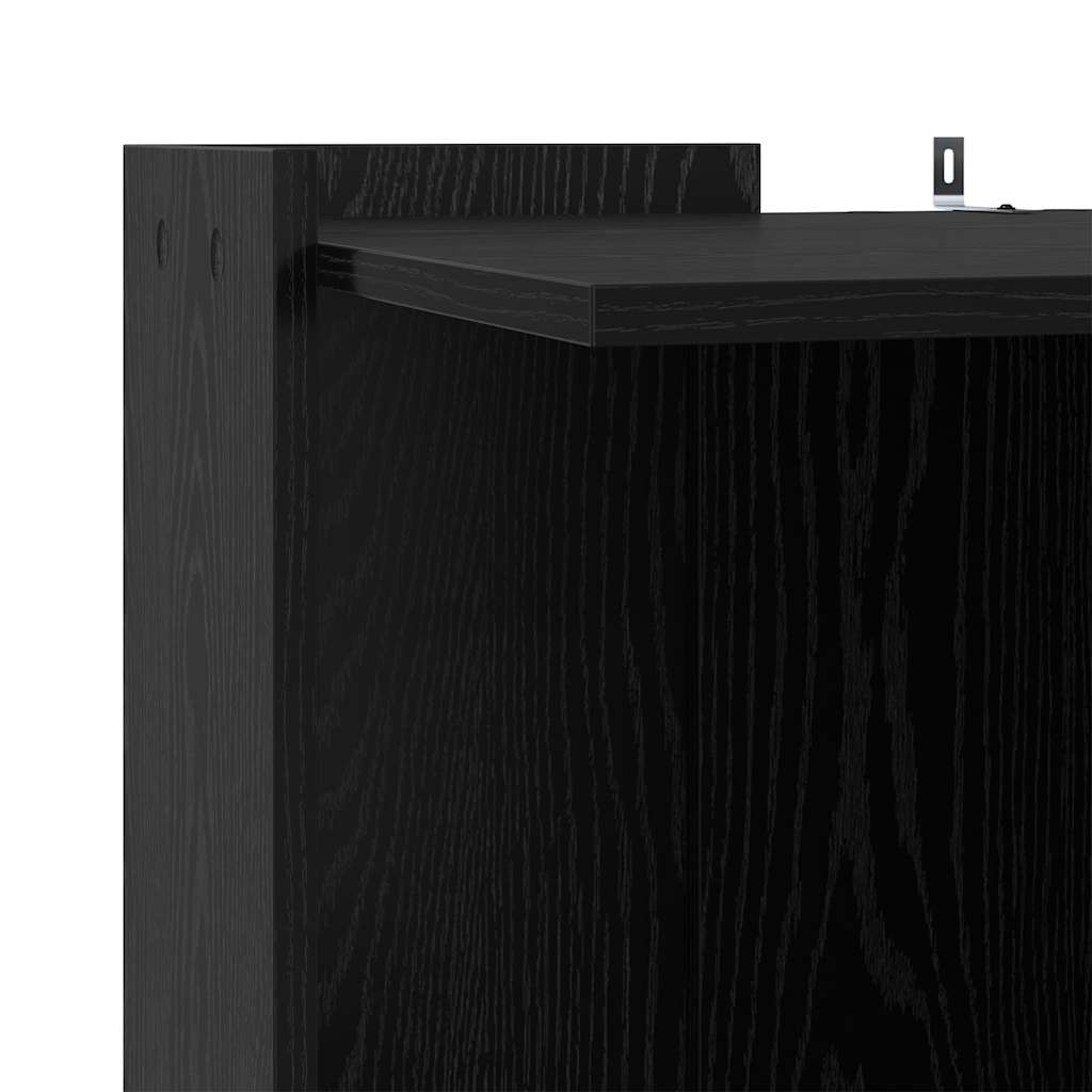 Rifugio per lettiera per gatti Rovere nero 53 x 53 x 51 cm 884069