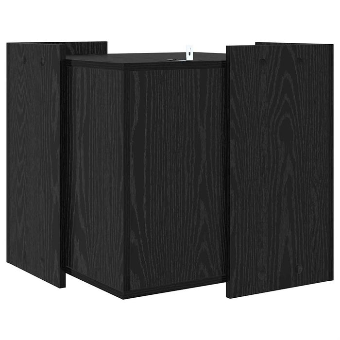 Rifugio per lettiera per gatti Rovere nero 53 x 53 x 51 cm 884069