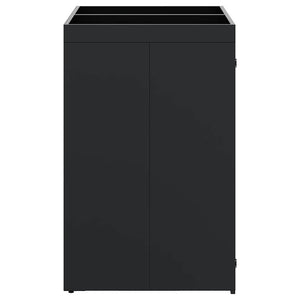 Contenitore per Rifiuti per 2 Bidoni Nero 136 x 77,5 x 121,5 cm 3394738