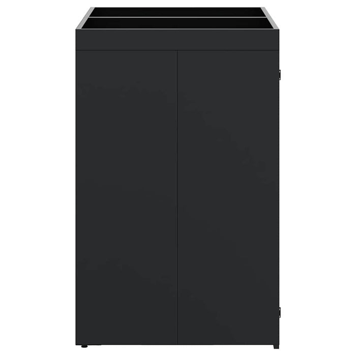 Contenitore per Rifiuti per 2 Bidoni Nero 136 x 77,5 x 121,5 cm 3394738