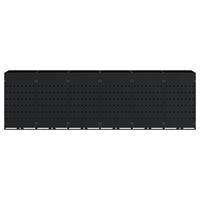 Contenitore per Rifiuti per 6 Bidoni Nero 408 x 77,5 x 121,5 cm 3394742