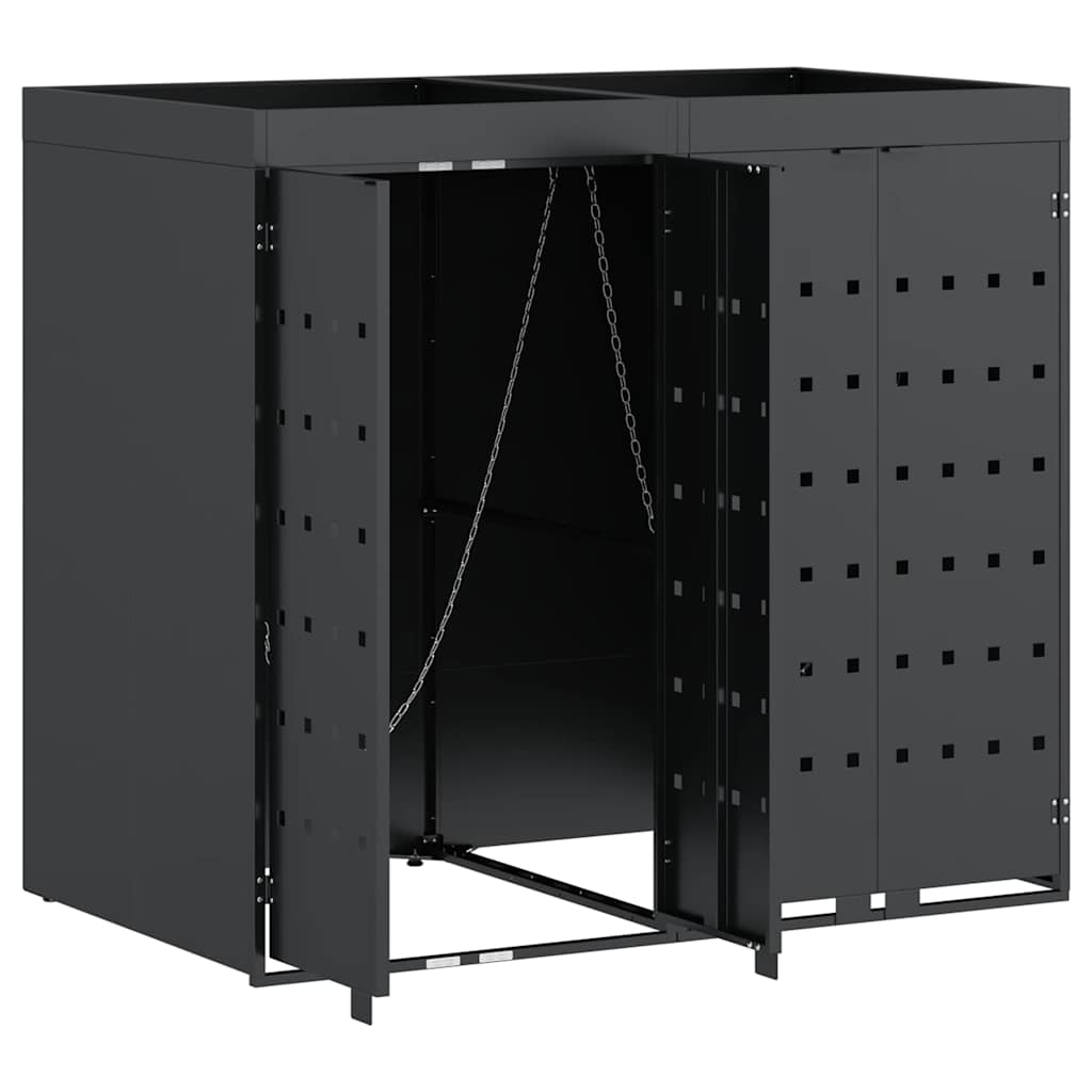 Contenitore per Rifiuti per 2 Bidoni Antracite 3394743