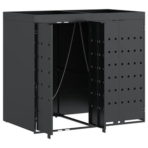 Contenitore per Rifiuti per 2 Bidoni Antracite 3394743