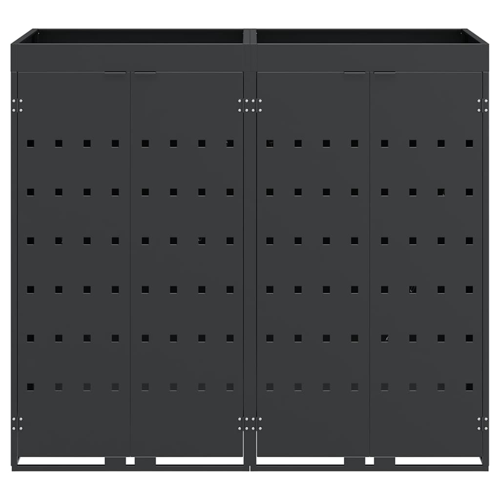 Contenitore per Rifiuti per 2 Bidoni Antracite 3394743