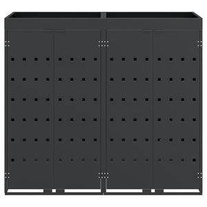 Contenitore per Rifiuti per 2 Bidoni Antracite 3394743