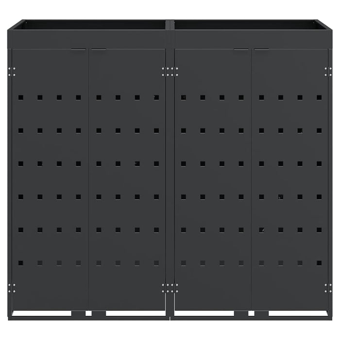 Contenitore per Rifiuti per 2 Bidoni Antracite 3394743