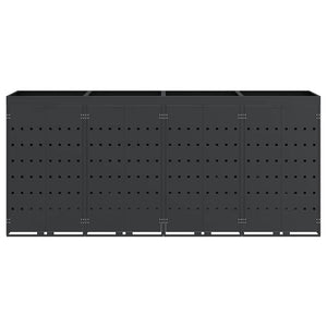 Contenitore per Rifiuti per 4 Bidoni Antracite 3394745