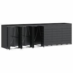 Contenitore per Rifiuti per 6 Bidoni Antracite 3394747