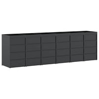 Contenitore per Rifiuti per 6 Bidoni Antracite 3394747