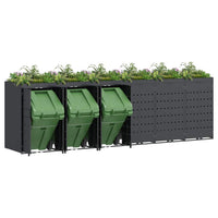Contenitore per Rifiuti per 6 Bidoni Antracite 3394747