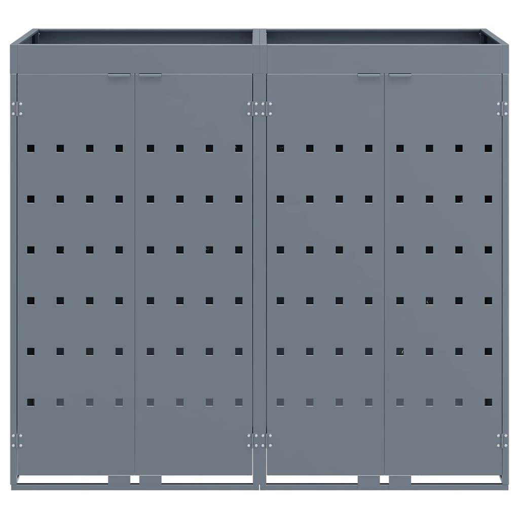 Contenitore per Rifiuti per 2 Bidoni Grigio chiaro 3394748