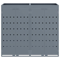 Contenitore per Rifiuti per 2 Bidoni Grigio chiaro 3394748