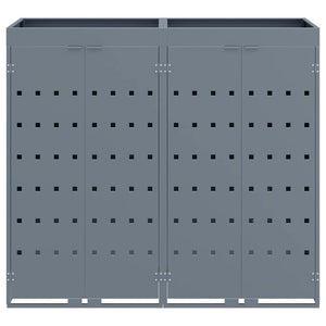 Contenitore per Rifiuti per 2 Bidoni Grigio chiaro 3394748