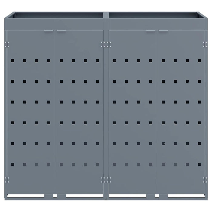 Contenitore per Rifiuti per 2 Bidoni Grigio chiaro 3394748