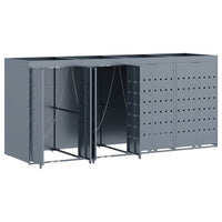 Contenitore per Rifiuti per 4 Bidoni Grigio chiaro 3394750