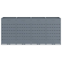 Contenitore per Rifiuti per 4 Bidoni Grigio chiaro 3394750