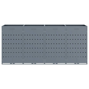 Contenitore per Rifiuti per 4 Bidoni Grigio chiaro 3394750