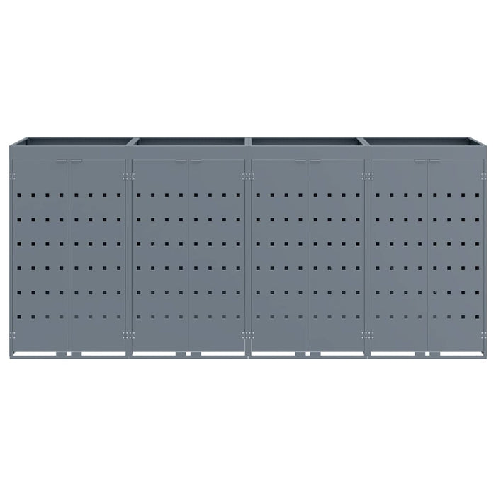 Contenitore per Rifiuti per 4 Bidoni Grigio chiaro 3394750