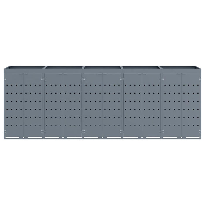 Contenitore per Rifiuti per 5 Bidoni Grigio chiaro 3394751