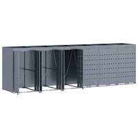 Contenitore per Rifiuti per 6 Bidoni Grigio chiaro 3394752