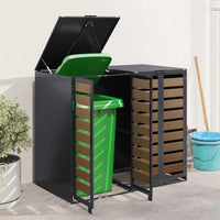 Contenitore per Rifiuti per 3 Bidoni 340 x 77.5 x 115.5 cm