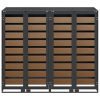 Contenitore per Rifiuti per 3 Bidoni Antracite 3394768