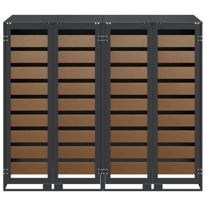 Contenitore per Rifiuti per 3 Bidoni Antracite 3394768