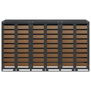 Contenitore per Rifiuti per 3 Bidoni Antracite 3394769