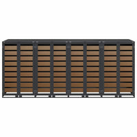 Contenitore per Rifiuti per 3 Bidoni Antracite 3394770