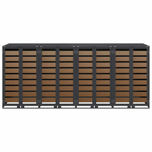 Contenitore per Rifiuti per 3 Bidoni Antracite 3394770