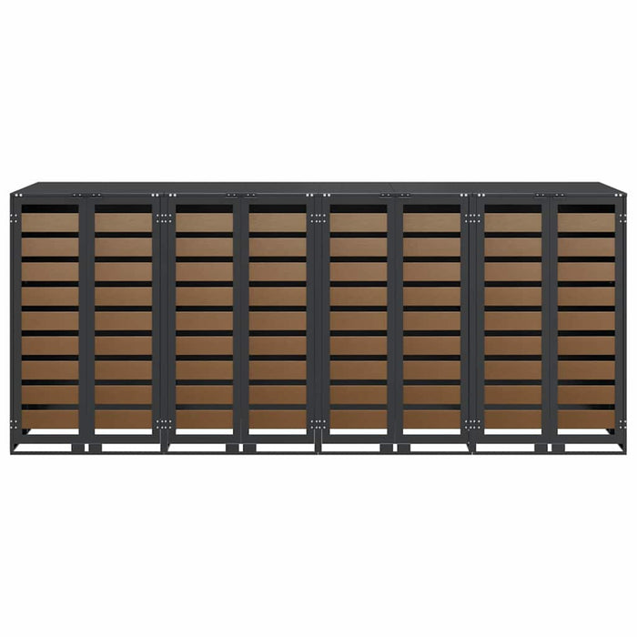 Contenitore per Rifiuti per 3 Bidoni Antracite 3394770