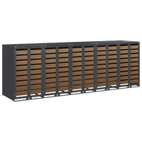 Contenitore per Rifiuti per 3 Bidoni Antracite 3394771