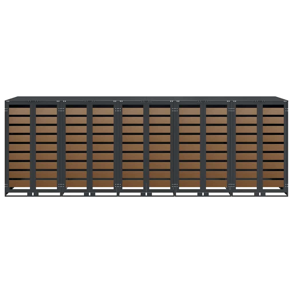 Contenitore per Rifiuti per 3 Bidoni Antracite 3394771