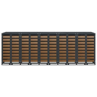 Contenitore per Rifiuti per 3 Bidoni Antracite 3394771