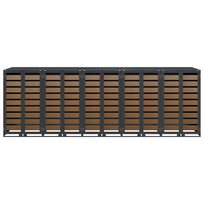 Contenitore per Rifiuti per 3 Bidoni Antracite 3394771