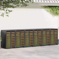 Contenitore per Rifiuti per 3 Bidoni Antracite 3394772