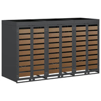 Contenitore per Rifiuti per 3 Bidoni Antracite 3394774