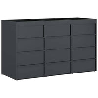 Contenitore per Rifiuti per 3 Bidoni Antracite 3394774