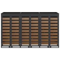 Contenitore per Rifiuti per 3 Bidoni Antracite 3394774