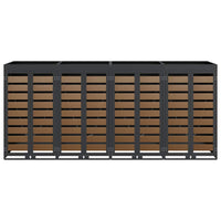 Contenitore per Rifiuti per 3 Bidoni Antracite 3394775